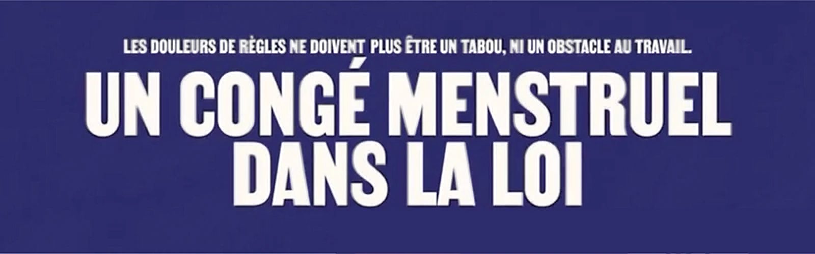 Le congé menstruel : on continue